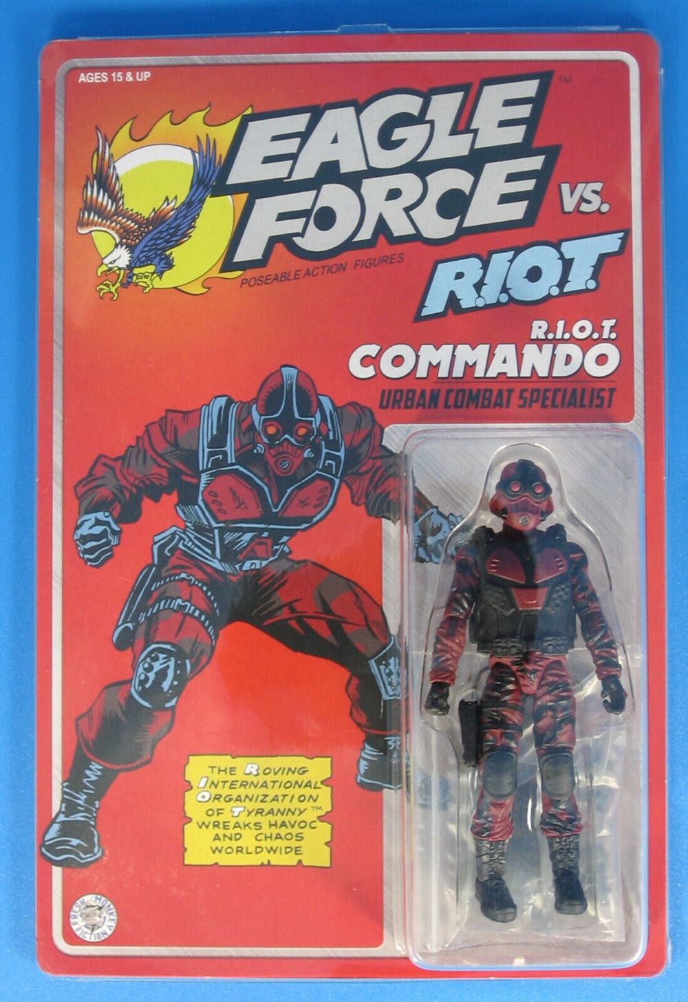Eagle Force R.I.O.T. Commando - Fresh Monkey Fiction/Remco (Eagle Force) action figure collectible [Barcode 658580013950] - Main Image 2