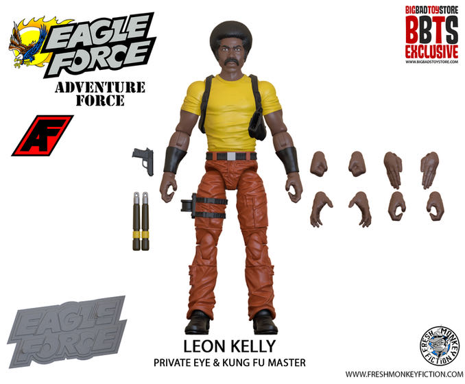 Eagle Force: Leon Kelly - Fresh Monkey Fiction/Remco (Eagle Force) action figure collectible - Main Image 2