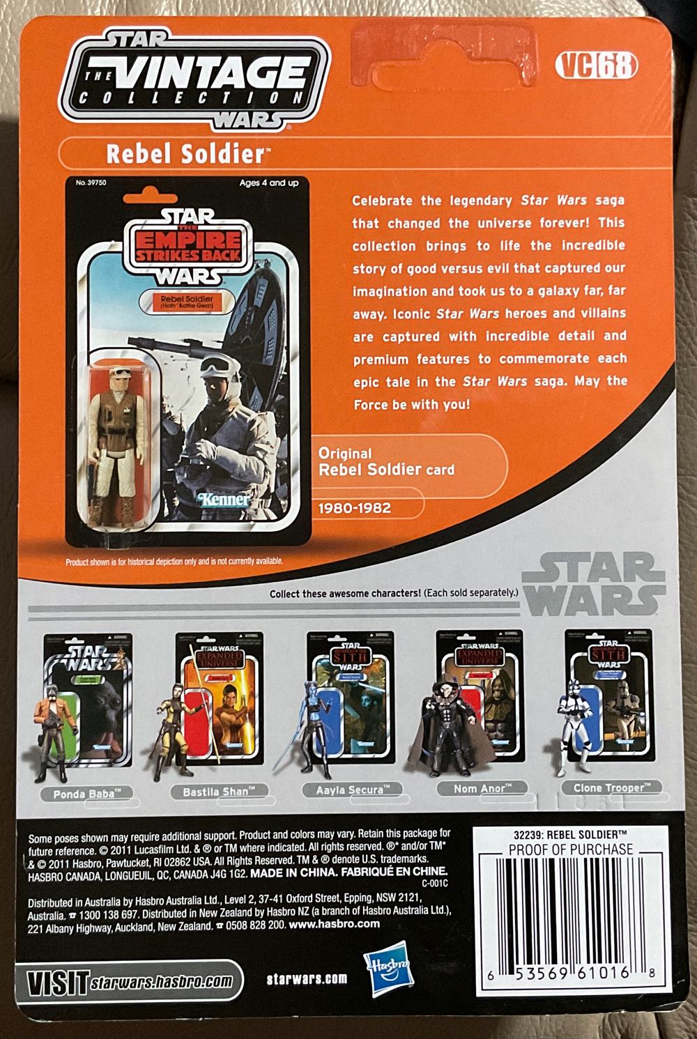 Vintage Collection - #68 - Rebel Soldier - Hasbro (Empire Strikes Back) action figure collectible - Main Image 2