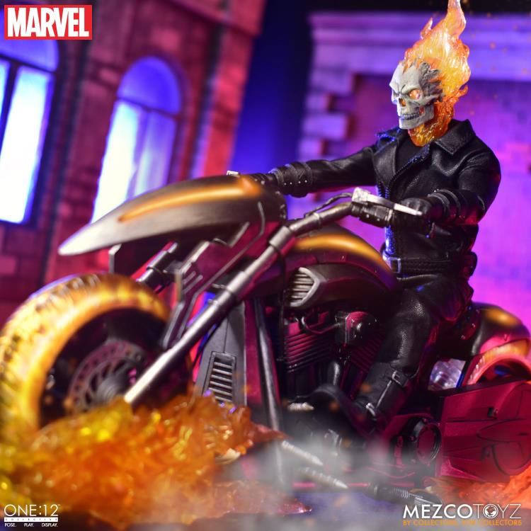 Mezco One:12 (Marvel) - Ghost Rider & Hell Cycle - Mezco Toyz - One:12 Collective (Ghost Rider) action figure collectible - Main Image 2