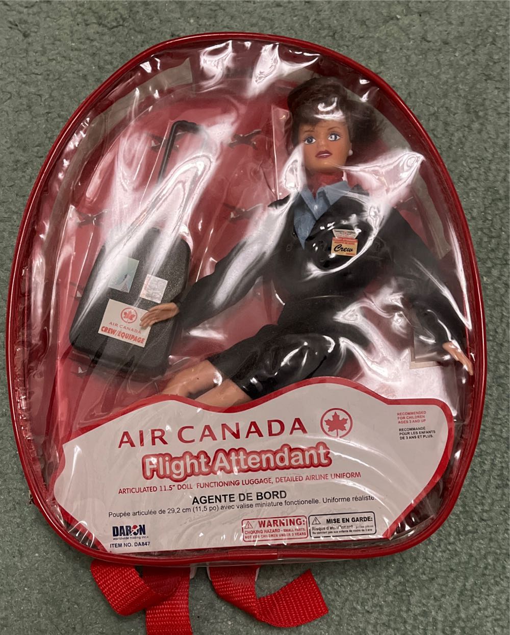 Flight Attendant Doll Air Canada Daron  action figure collectible [Barcode 830715408477] - Main Image 2