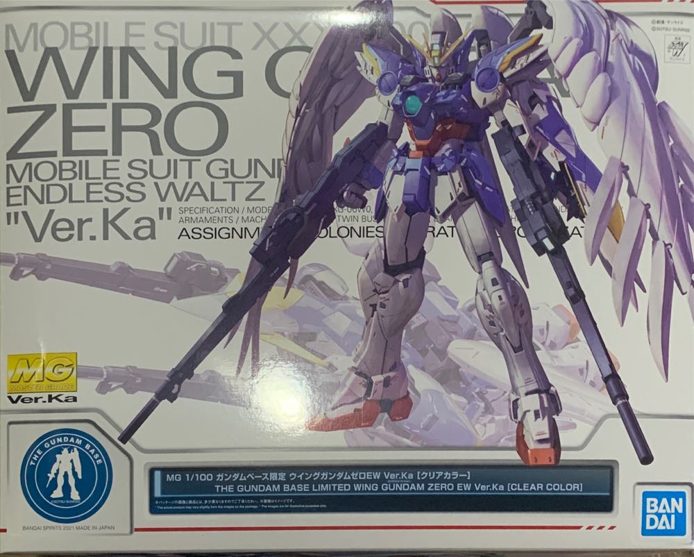 Limited Wing Gundam Base Limited Mg Zero Ew Ver.ka 1 100 Bandai Clear Clear Color Color Model Kit Spirits  action figure collectible [Barcode 4573102616494] - Main Image 2