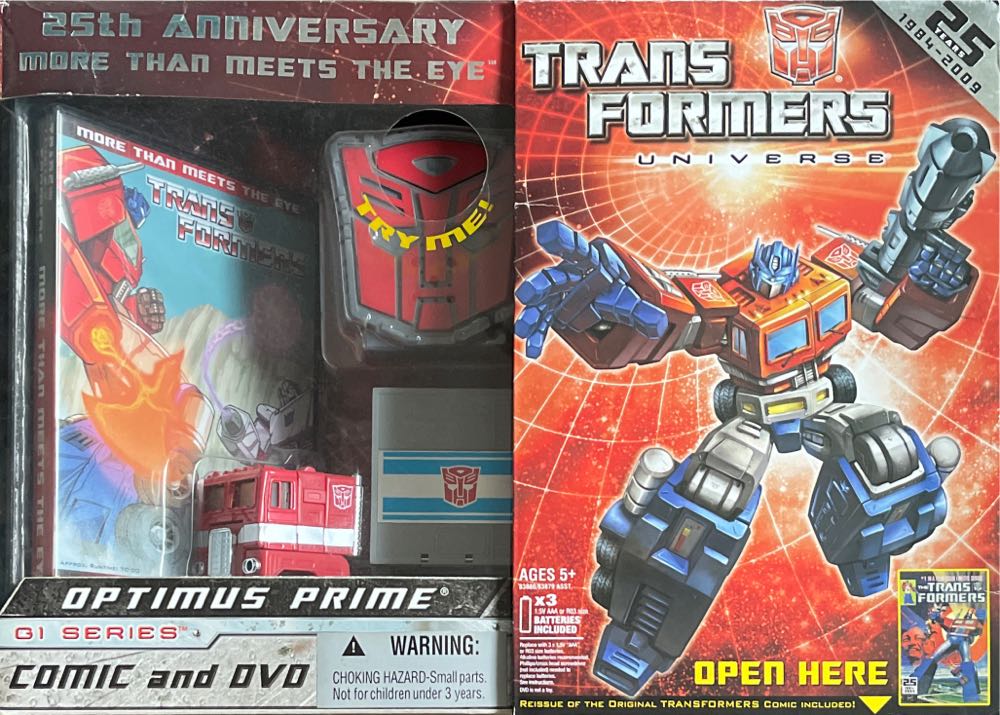 Optimus Prime (25th Anniversary, 2009) - Hasbro (Transformers Universe 2.0) action figure collectible [Barcode 653569356455] - Main Image 1