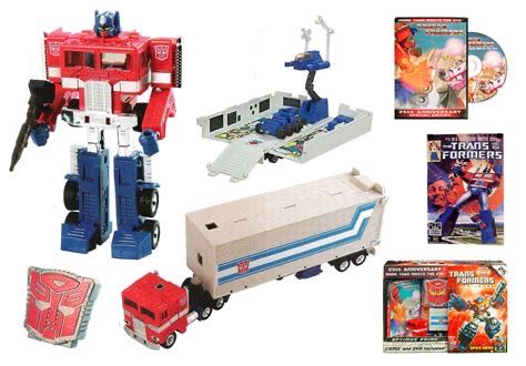 Optimus Prime (25th Anniversary, 2009) - Hasbro (Transformers Universe 2.0) action figure collectible [Barcode 653569356455] - Main Image 2