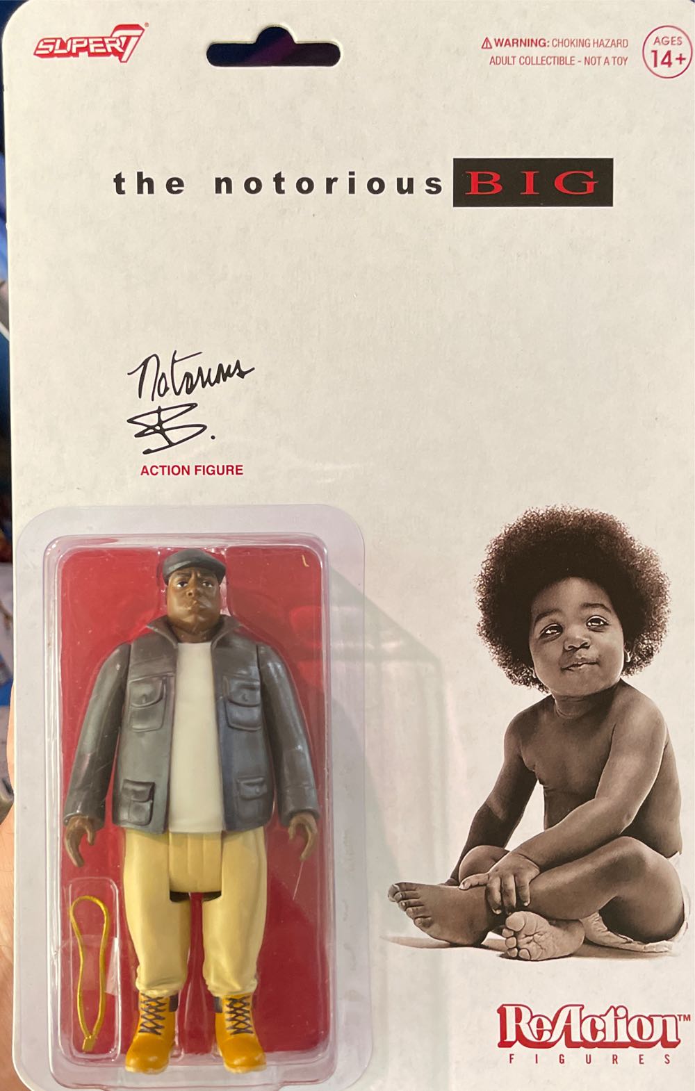 super 7 The notorious BIG - Super 7 (ReAction) action figure collectible [Barcode 840049809314] - Main Image 1
