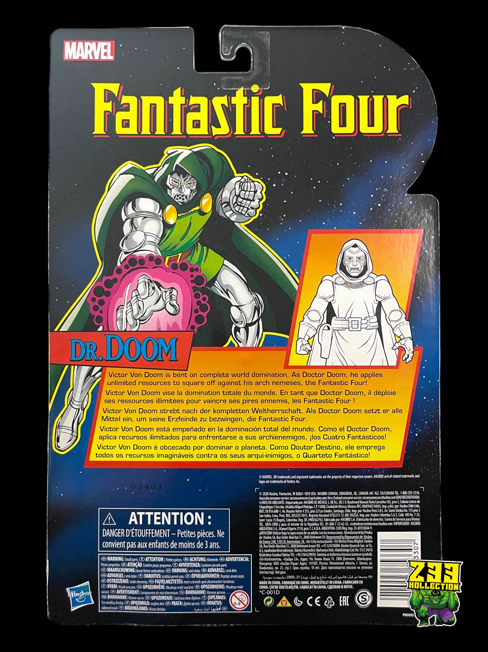 Marvel Legends (2011-????) (Retro05x01) Dr. Doom - Hasbro (Marvel Legends Retro Fantastic Four) action figure collectible - Main Image 4