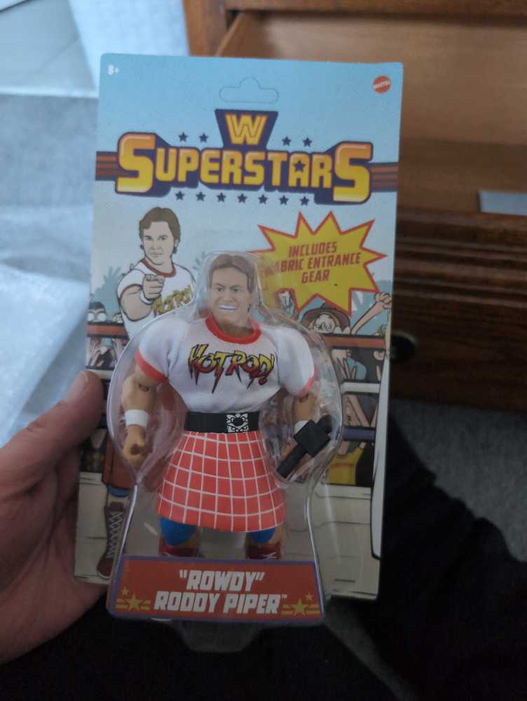 Rowdy Roddy Piper Superstars - Mattel (WWE) action figure collectible [Barcode 194735115617] - Main Image 3
