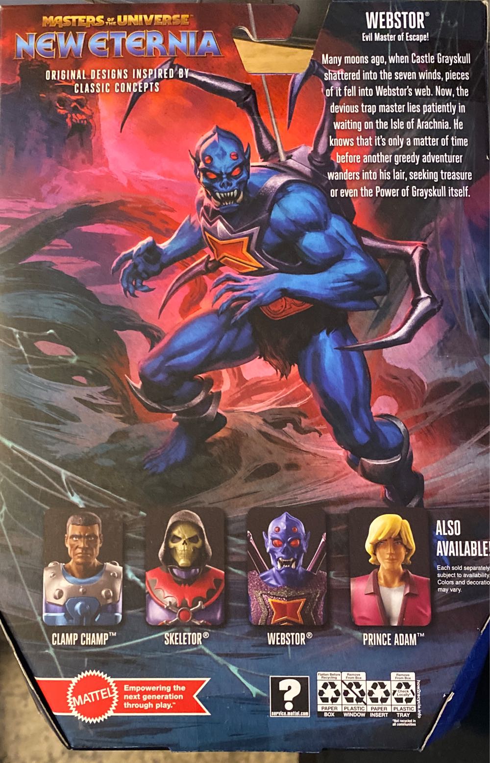 New Eternia: Webstor - Mattel (Masters of the Universe: New Eternia) action figure collectible [Barcode 194735111411] - Main Image 3