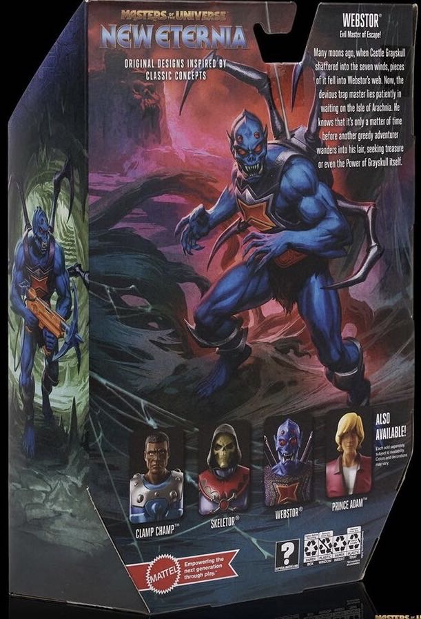 New Eternia: Webstor - Mattel (Masters of the Universe: New Eternia) action figure collectible [Barcode 194735111411] - Main Image 4