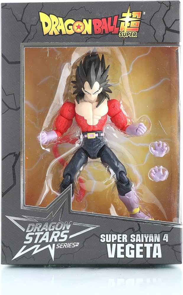 Vegeta (Super Saiyan 4) - Bandai (Dragon Stars) action figure collectible [Barcode 3296580358557] - Main Image 2