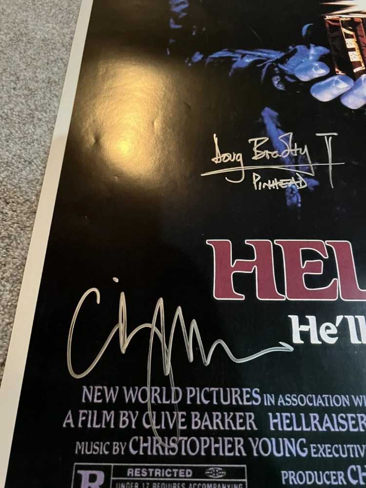 Hellraiser Signed 24x36 Poster Cast Signed - Authentic Signings (Horror) action figure collectible - Main Image 2