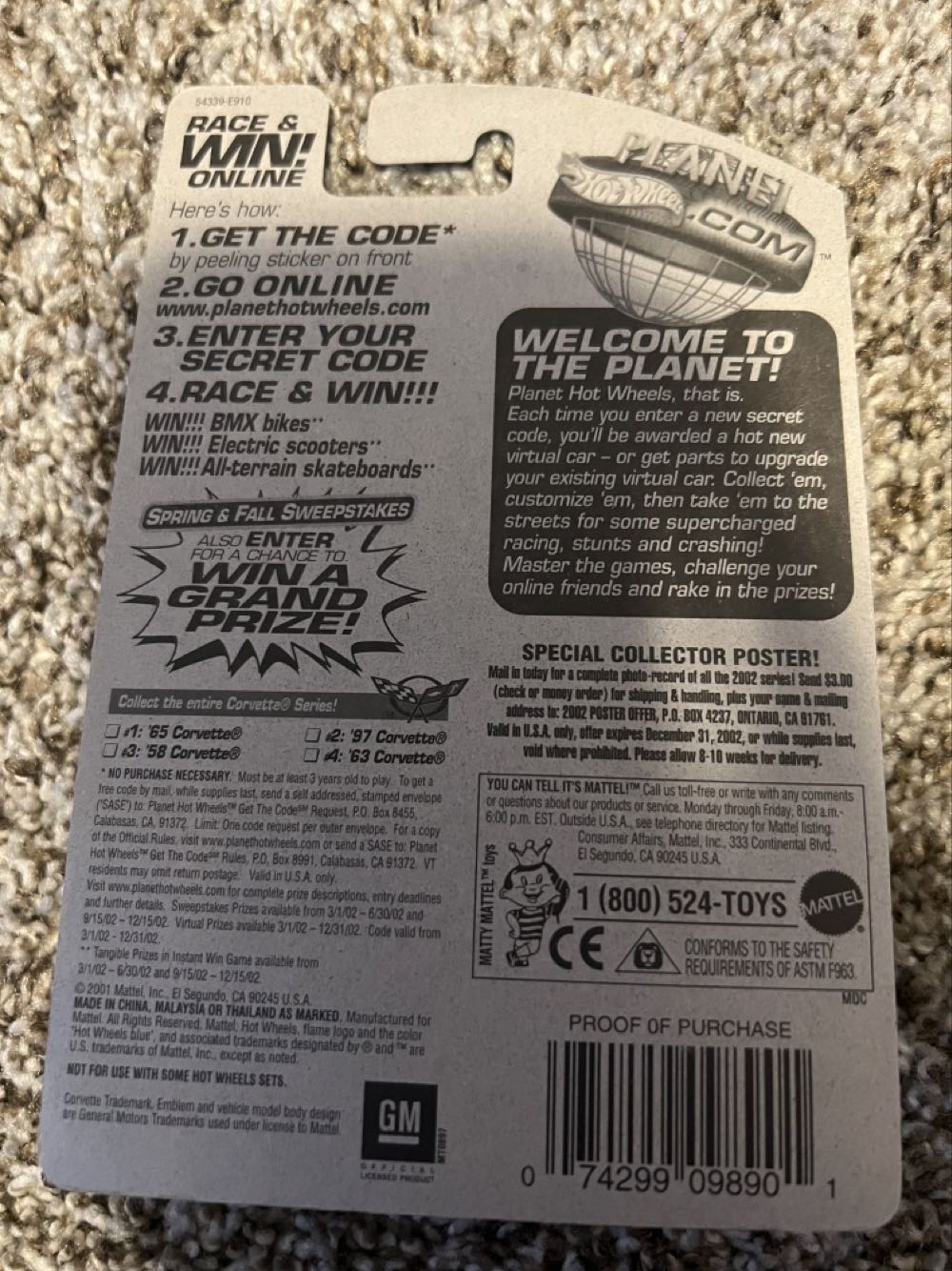 Corvette ‘58 (#069) - Mattel (Hotwheels 2001) action figure collectible - Main Image 2