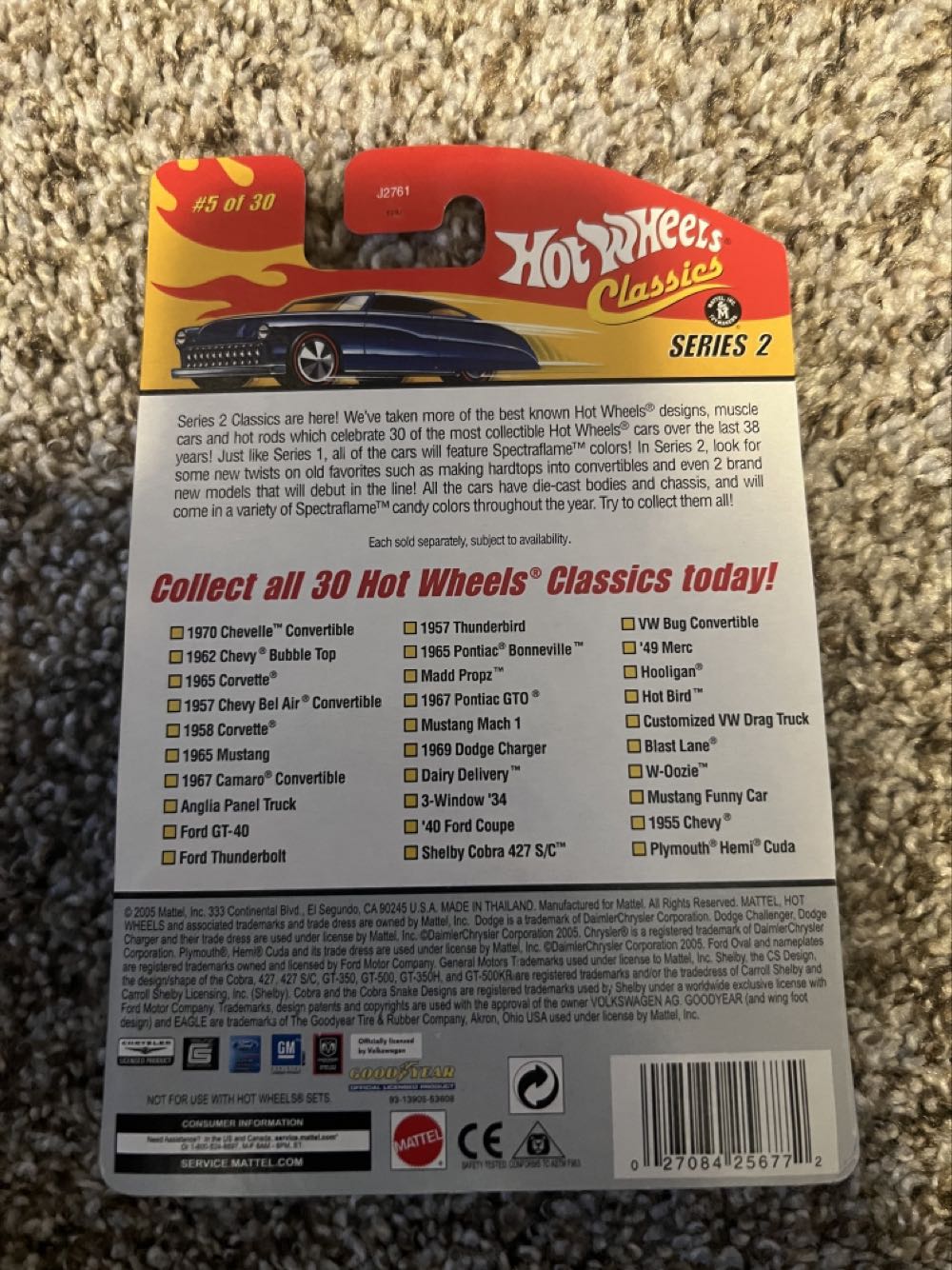 Corvette 1958 - Mattel (Hotwheels Classics Series 2) action figure collectible - Main Image 2