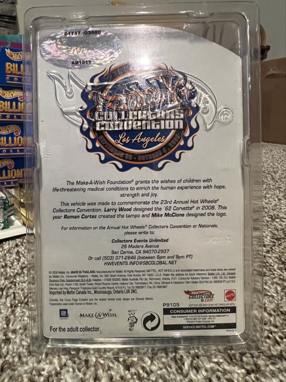 Corvette ‘62 - Mattel (Hotwheels Collectors Convention Los Angeles) action figure collectible - Main Image 2