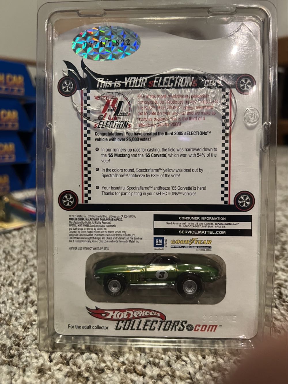 Corvette ‘65 - Mattel (Hotwheels 2005 sELECTIONs SERIES) action figure collectible - Main Image 2