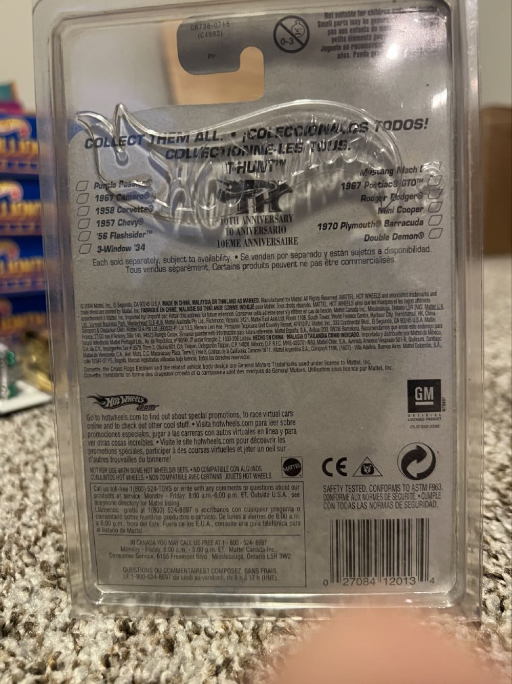 Corvette 1958 - Mattel (Hotwheels T-Hunt) action figure collectible - Main Image 2