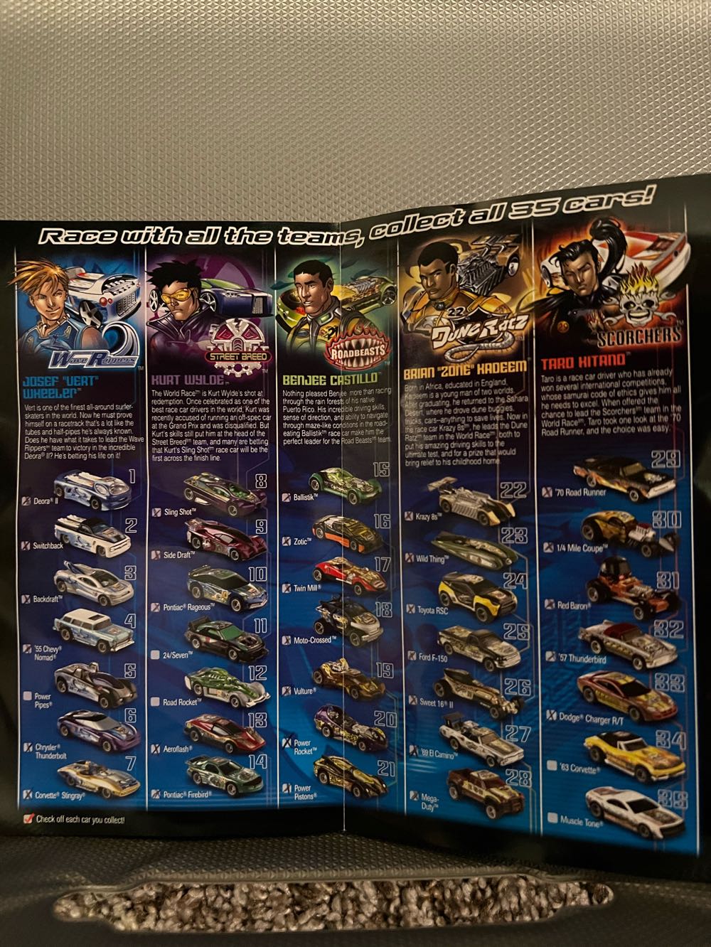 World Race 35 Car Set - Mattel (Hotwheels World Race) action figure collectible - Main Image 4