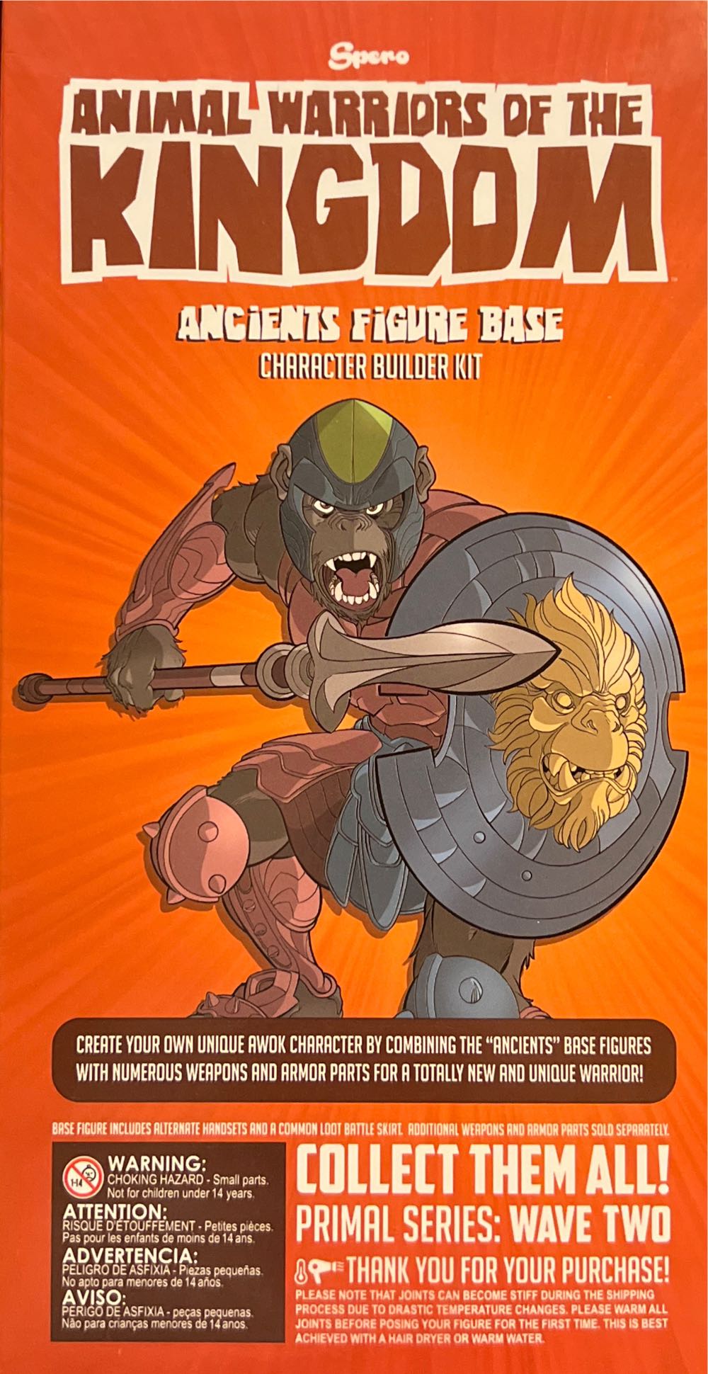 Animal Warriors Of The Kingdom Ancients Ash AWOK - Spero Studios (Animal Warriors of the Kingdom Primal) action figure collectible [Barcode 850020645435] - Main Image 2