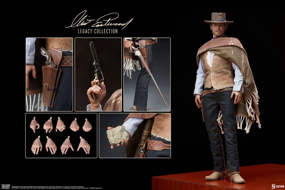 The Man With No Name - Sideshow Collectibles (Clint Eastwood Collection) action figure collectible [Barcode 747720251342] - Main Image 2