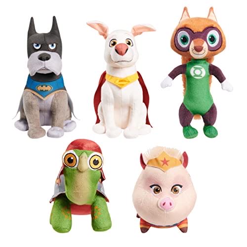 Dc Super-pets Small Plush 5-piece Set Stuffed Animals Kids Toys For Ages 3 Up Amazon Exclusive  action figure collectible [Barcode 886144275524] - Main Image 1