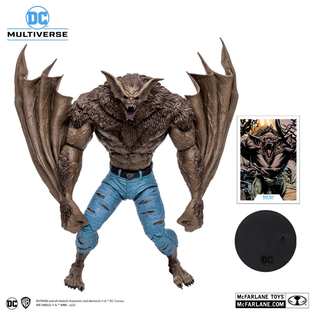 Man Bat - Dc Rebirth Big Fig - McFarlane Toys (DC Multiverse) (DC Rebirth) action figure collectible - Main Image 3