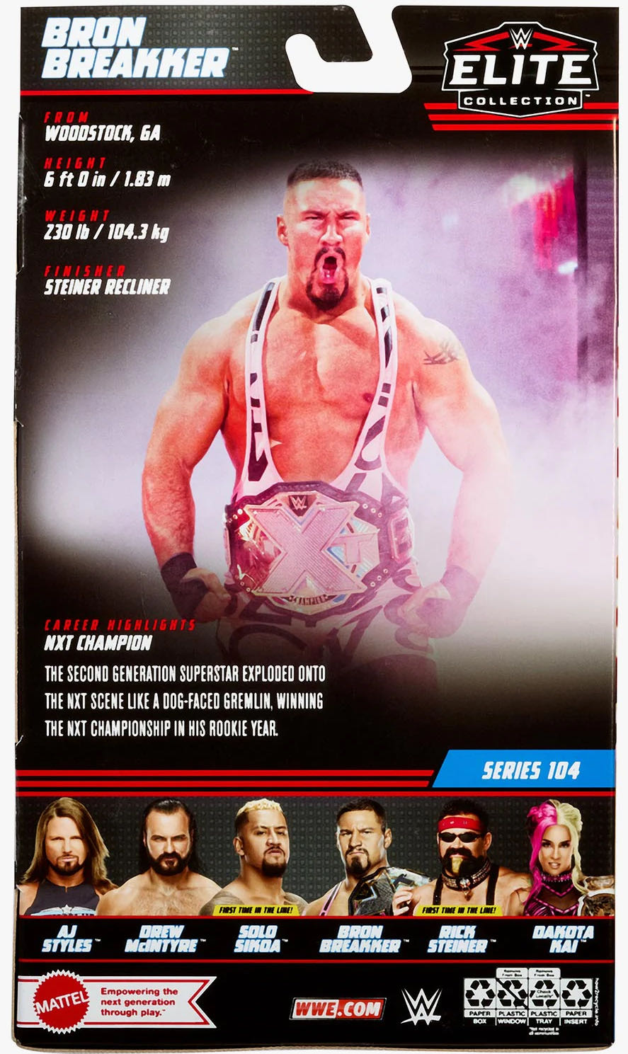 Bron Breakker - Mattel Wwe (WWE Elite Collection 104) action figure collectible - Main Image 4