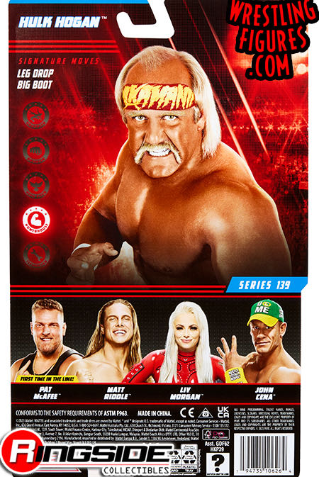 Hulk Hogan - Mattel Wwe (WWE Series 139) action figure collectible - Main Image 4