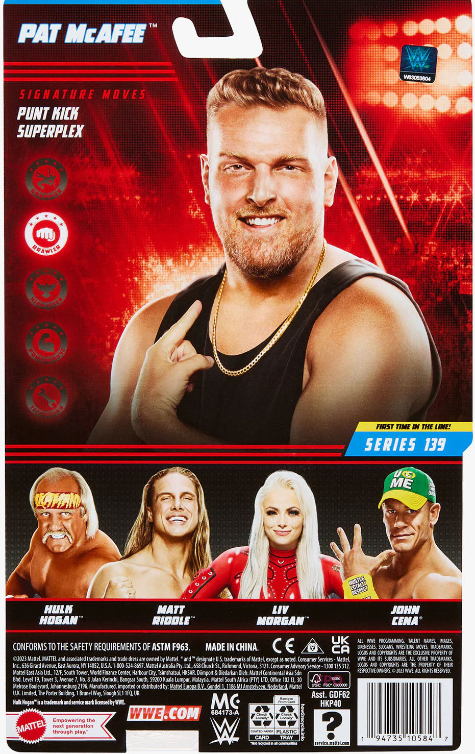 Pat McAfee - Mattel Wwe (WWE Series 139) action figure collectible - Main Image 4