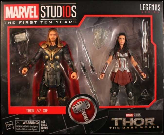 The Dark World Thor & Sif - Hasbro (Marvel Legends) (MARVEL STUD10’s: The First Ten Years) action figure collectible - Main Image 3