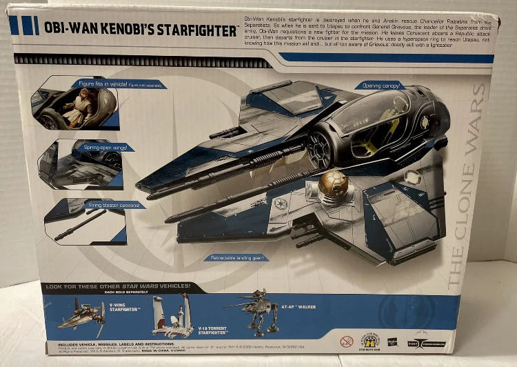 Obi-Wan Kenobi’s Starfighter TCW [B] - Vehicles - Hasbro (Star Wars Episode III: Revenge Of The Sith) action figure collectible - Main Image 2