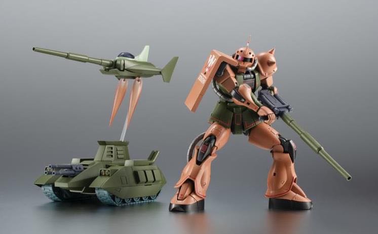 Bandai - Tamashii Nations - The Robot Spirits - Mobile Suit Variations - MS-06FS Zaku II Garma’s Custom Model & Mazella Attack Earth Invasion Set ver. A.N.I.M.E. - Bandai/Tamashii Nations (The Robot Spirits - Mobile Suit Gundam) action figure collectible [Barcode 4573102649782] - Main Image 2