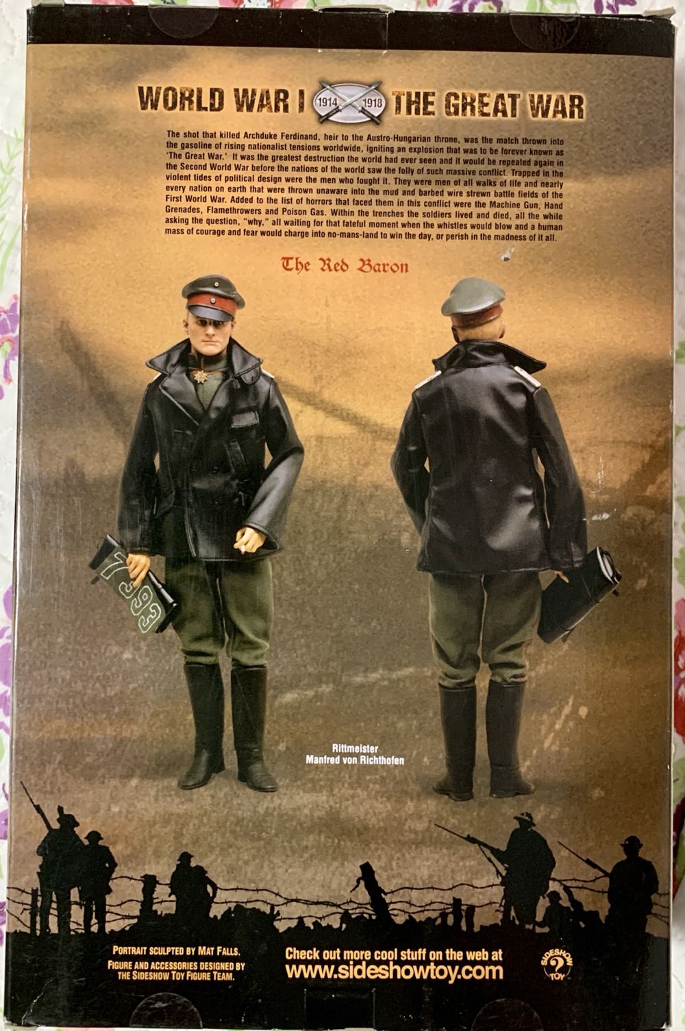 Sideshow Bayonets & Barbed Wire Manfred Von Richthofen Red Baron 12” Figure New - Sideshow Toy action figure collectible [Barcode 747720200814] - Main Image 4