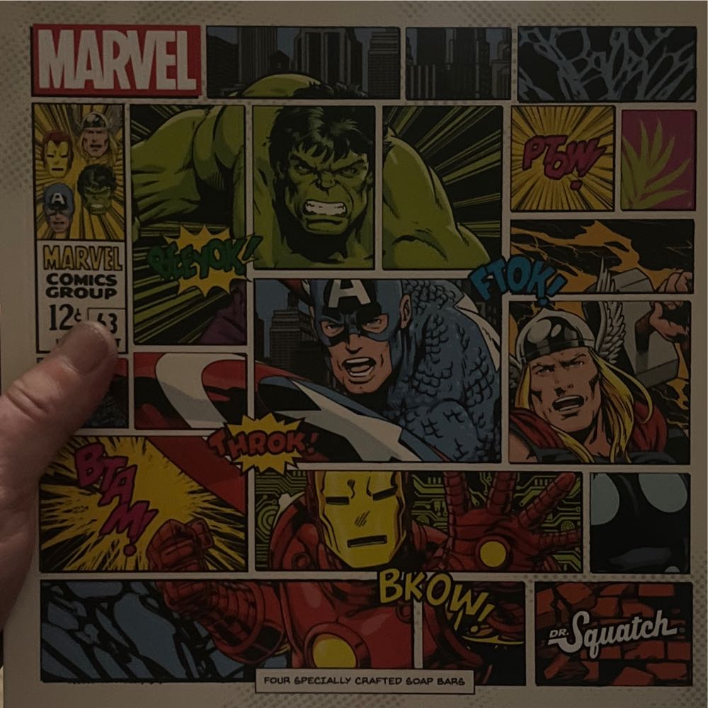 Dr. Squatch Soap Avengers Collection With Collector’s Box Men’s Natural Bar Soap 4 Bar Soap Bundle And Collector’s Box Soap Inspired By The Incredible Hulk Iron Man Thor Captain America  action figure collectible [Barcode 810095592706] - Main Image 2