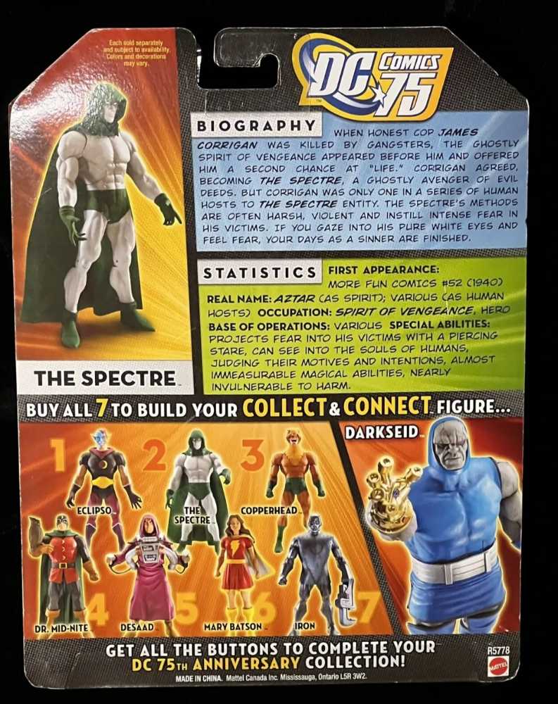 DC Classics Spectre Glow In The Dark - Mattel (DC Universe) action figure collectible - Main Image 2