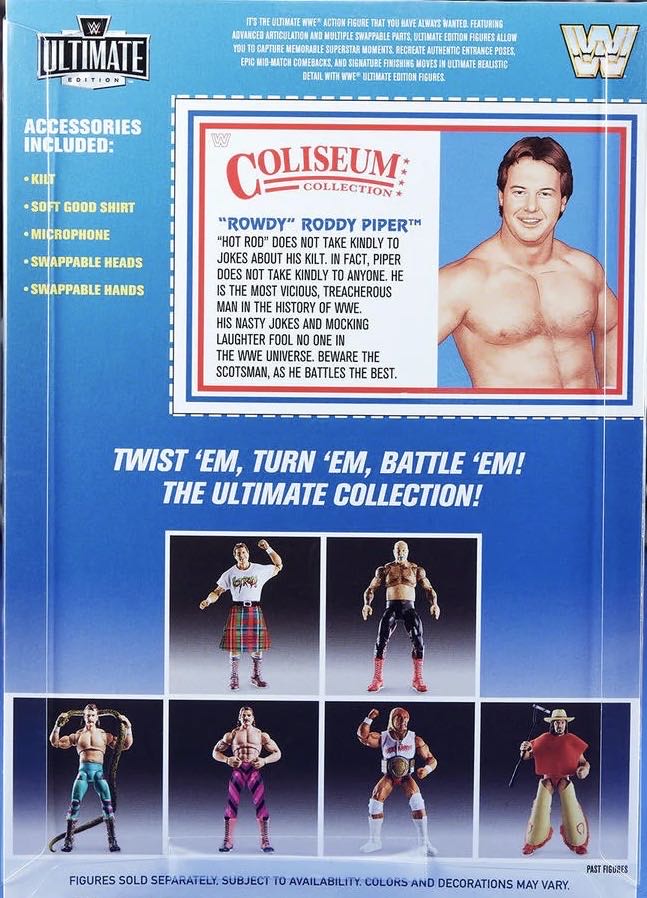 “Rowdy” Roddy Piper - Mattel (Mattel Ultimate Edition Coliseum Collection) action figure collectible - Main Image 2