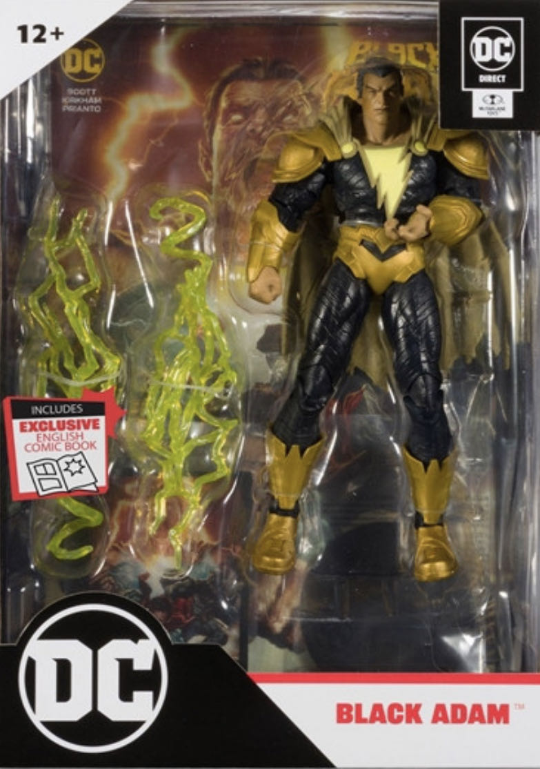 Black Adam - Mcfarlane Page Punchers (Page Punchers: Black Adam) action figure collectible - Main Image 1