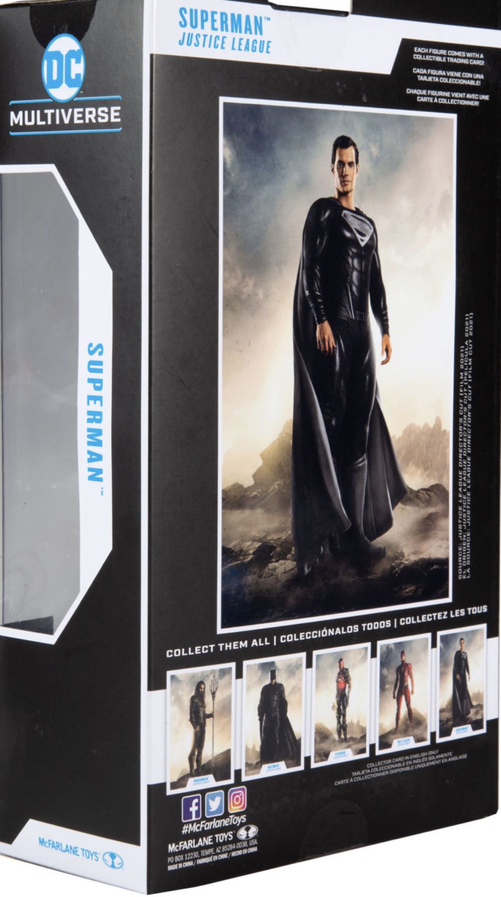 Superman Black Suit - McFarlane Toys (DC Multiverse) (Justice League 21) action figure collectible - Main Image 2