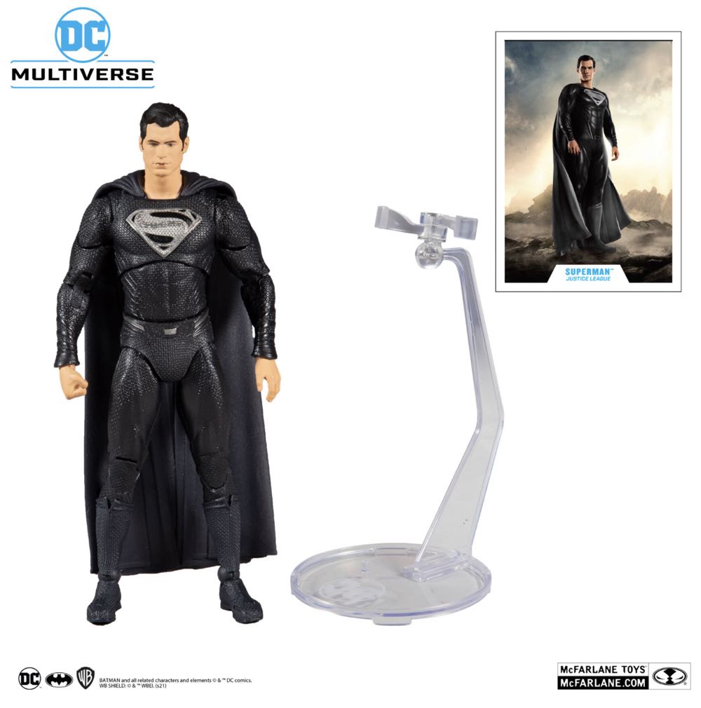 Superman Black Suit - McFarlane Toys (DC Multiverse) (Justice League 21) action figure collectible - Main Image 3