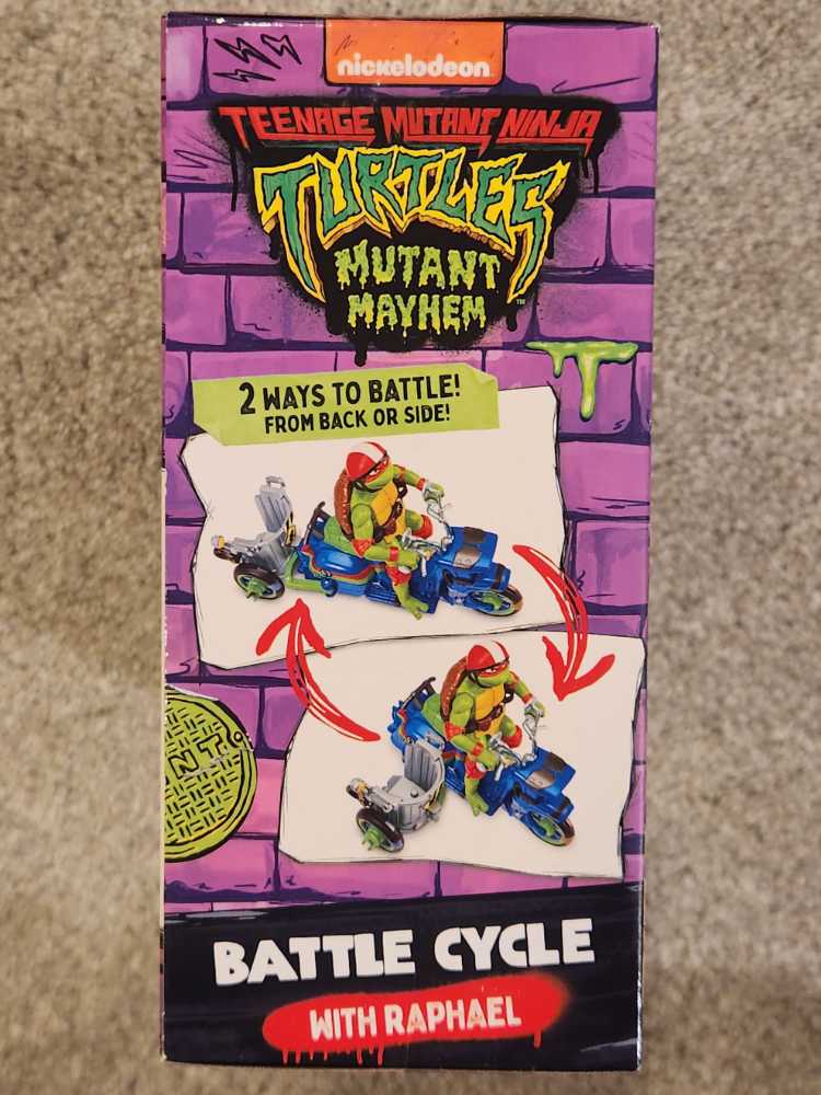 Battle Cycle (With Raphael) - Playmates (Teenage Mutant Ninja Turtles: Mutant Mayhem) action figure collectible [Barcode 043377834328] - Main Image 3