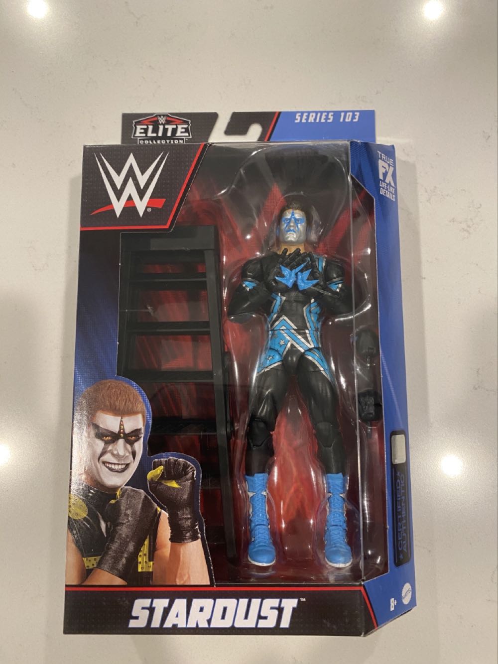 STARDUST (CODY RHODES - POLKA DOTS) - WWE ELITE 103 (1) - Mattel (Attire Date: Apr. 3, 2016 @ WWE WrestleMania 32) action figure collectible [Barcode 194735105458] - Main Image 2