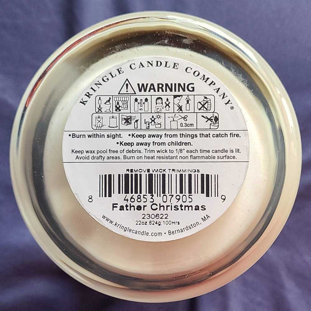 CANDLE: Christmas Kringle Father Christmas 2 Wick  2023 - Kringle Candle (Christmas Candles) action figure collectible [Barcode 846853079059] - Main Image 2