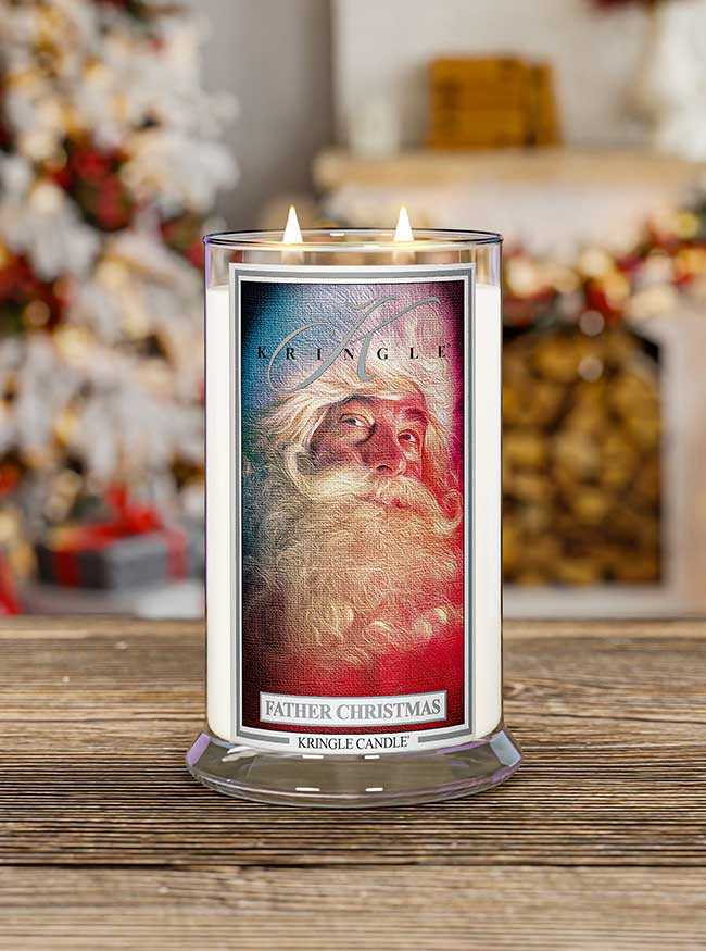 CANDLE: Christmas Kringle Father Christmas 2 Wick  2023 - Kringle Candle (Christmas Candles) action figure collectible [Barcode 846853079059] - Main Image 3