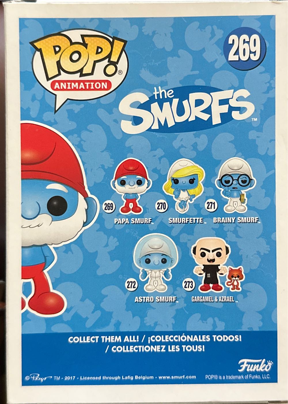 Funko Pop Animation Papa Smurf Toy  action figure collectible [Barcode 889698201209] - Main Image 3