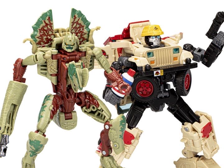 Collaboration Jurassic Park Dilophocon & Autobot Jp12 - Hasbro (Cross Over) action figure collectible [Barcode 5010996145901] - Main Image 2
