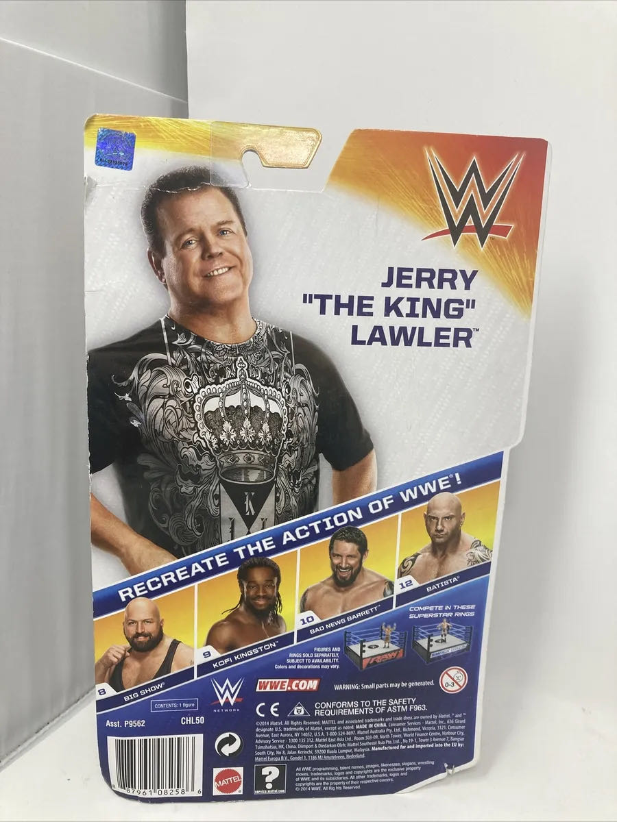 Jerry “The King” Lawler - Mattel (WWE Basic Series 46) action figure collectible - Main Image 2