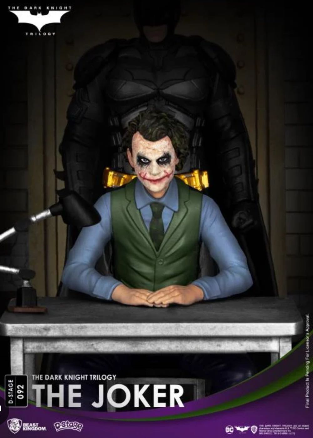Beast Kingdom The Dark Knight Trilogy: The Joker Ds-092 D-stage 6 Inch Statue Multicolor  action figure collectible [Barcode 4711061154897] - Main Image 3