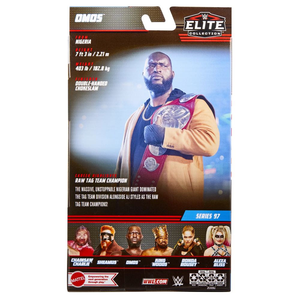 Omos - Mattel (WWE Elite Series 97) action figure collectible - Main Image 2