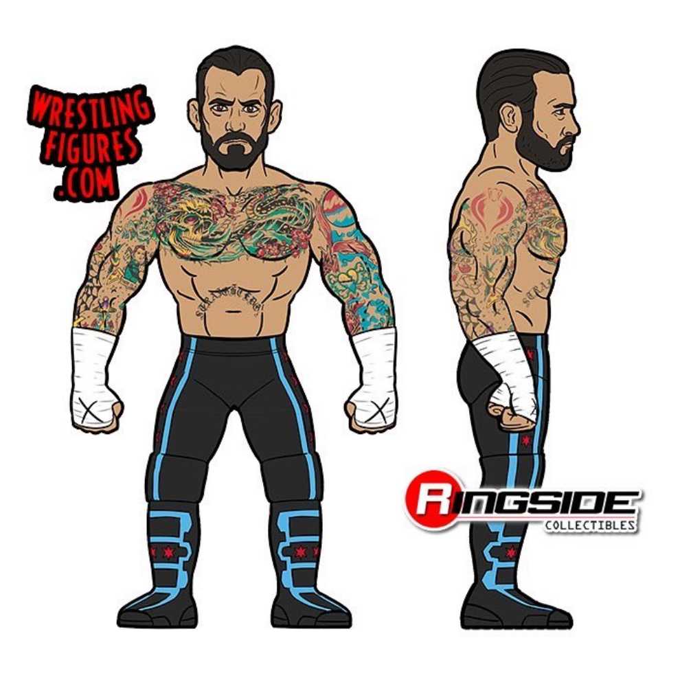 CM Punk - Jazwares (AEW Unmatched Series 7) action figure collectible [Barcode 191726431503] - Main Image 3