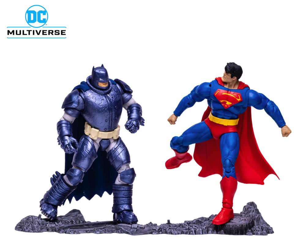 Superman VS Armored Batman 2 Pack - McFarlane Toys (DC Multiverse) (Batman : The Dark Knight Returns) action figure collectible - Main Image 4
