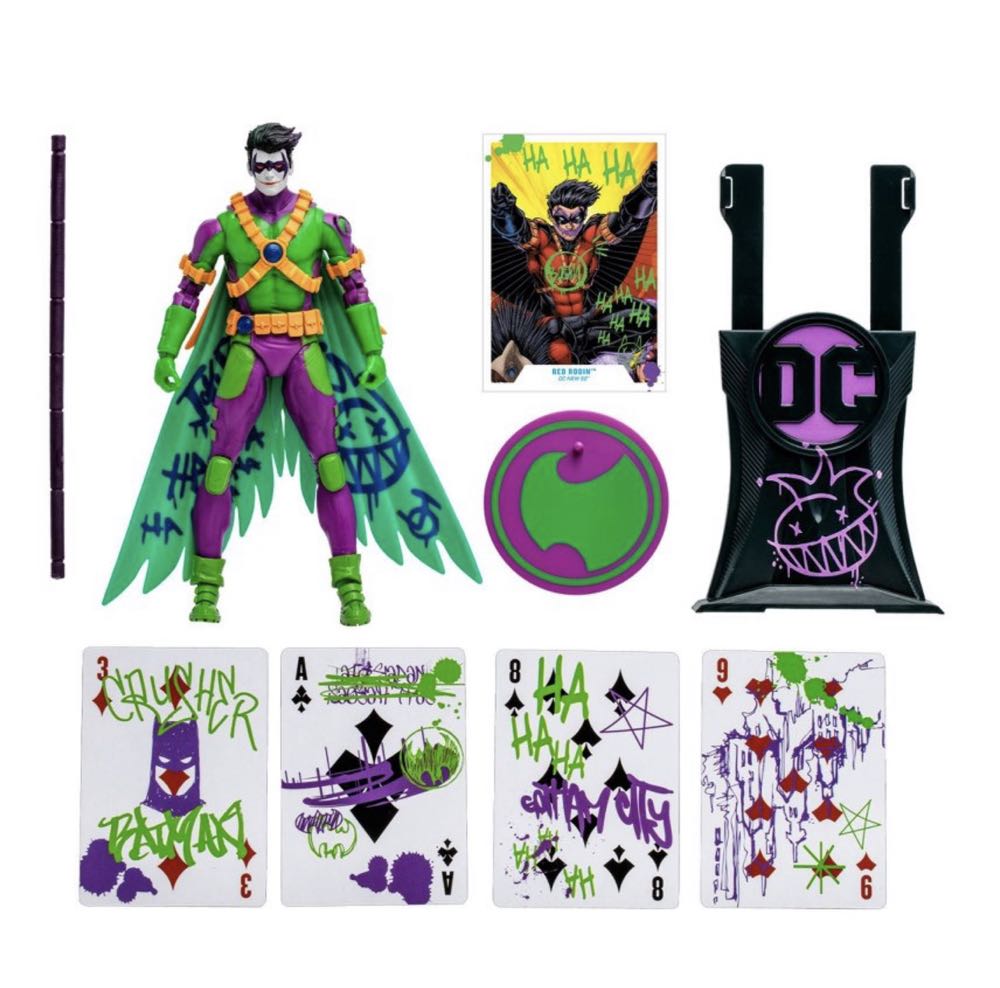 Red Robin Jokerized (Gold Label) - McFarlane Toys (DC New 52) action figure collectible [Barcode 787926170627] - Main Image 3